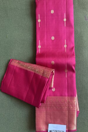 bright chili red with zari border